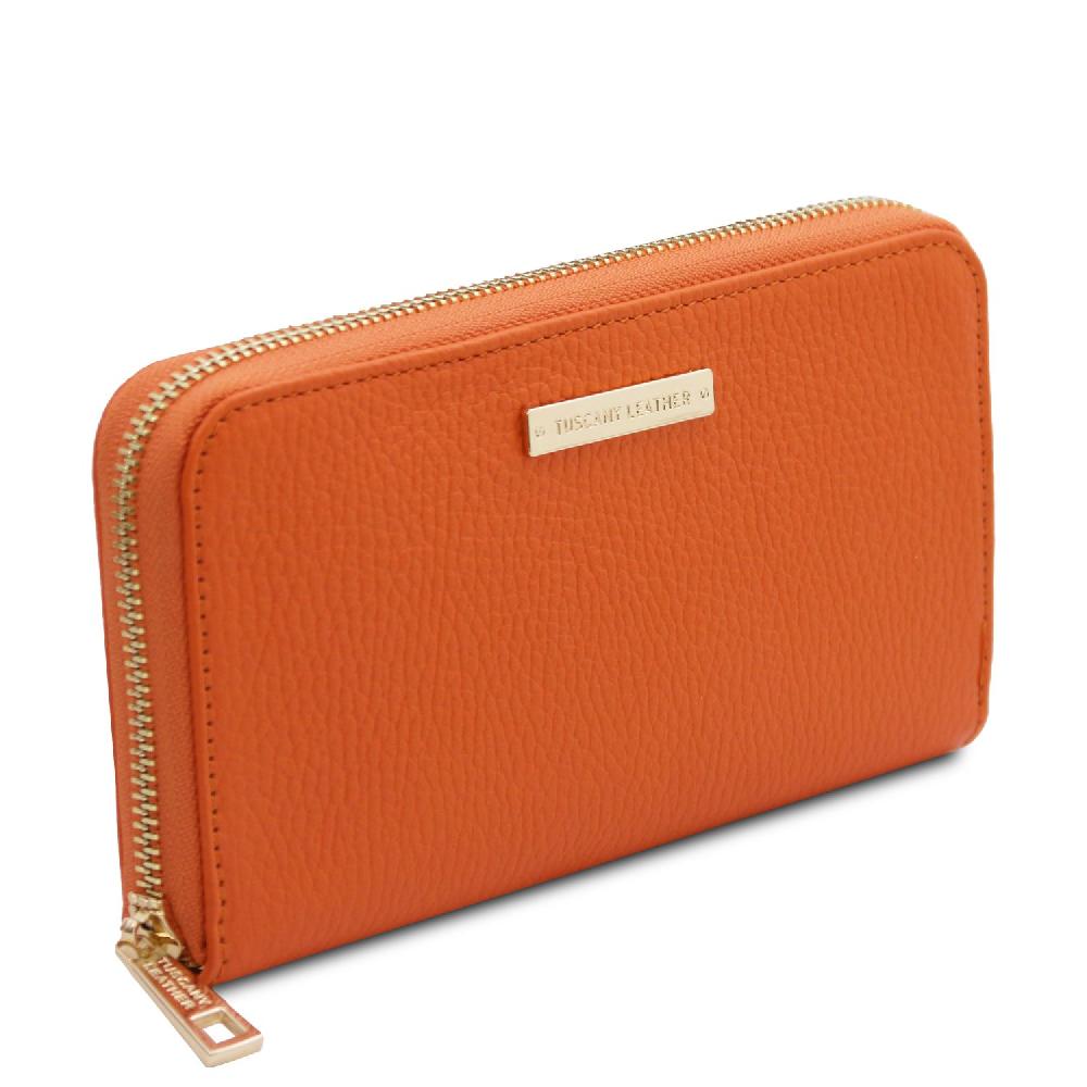 Tuscany Leather Esclusivo Portafogli in Pelle zip Around Acquista Ora