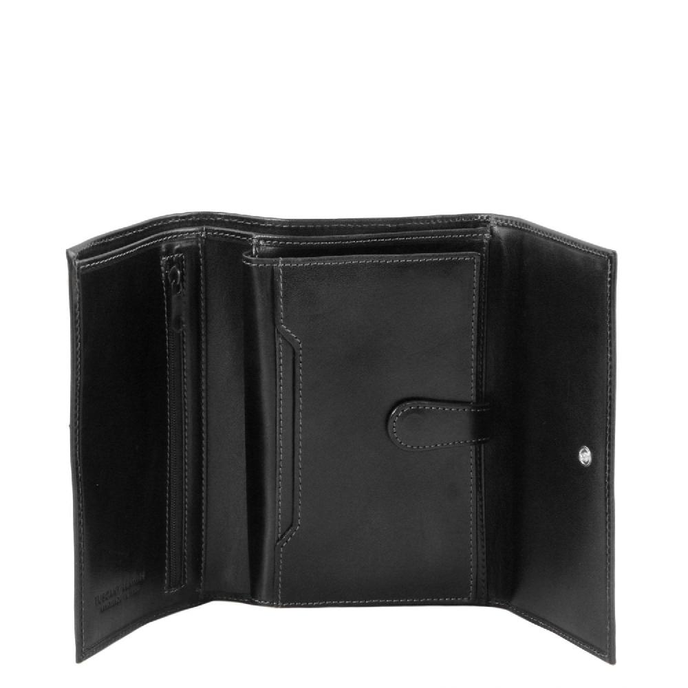 Tuscany Leather Esclusivo Portafogli da Donna in Pelle 4 Ante Saldi