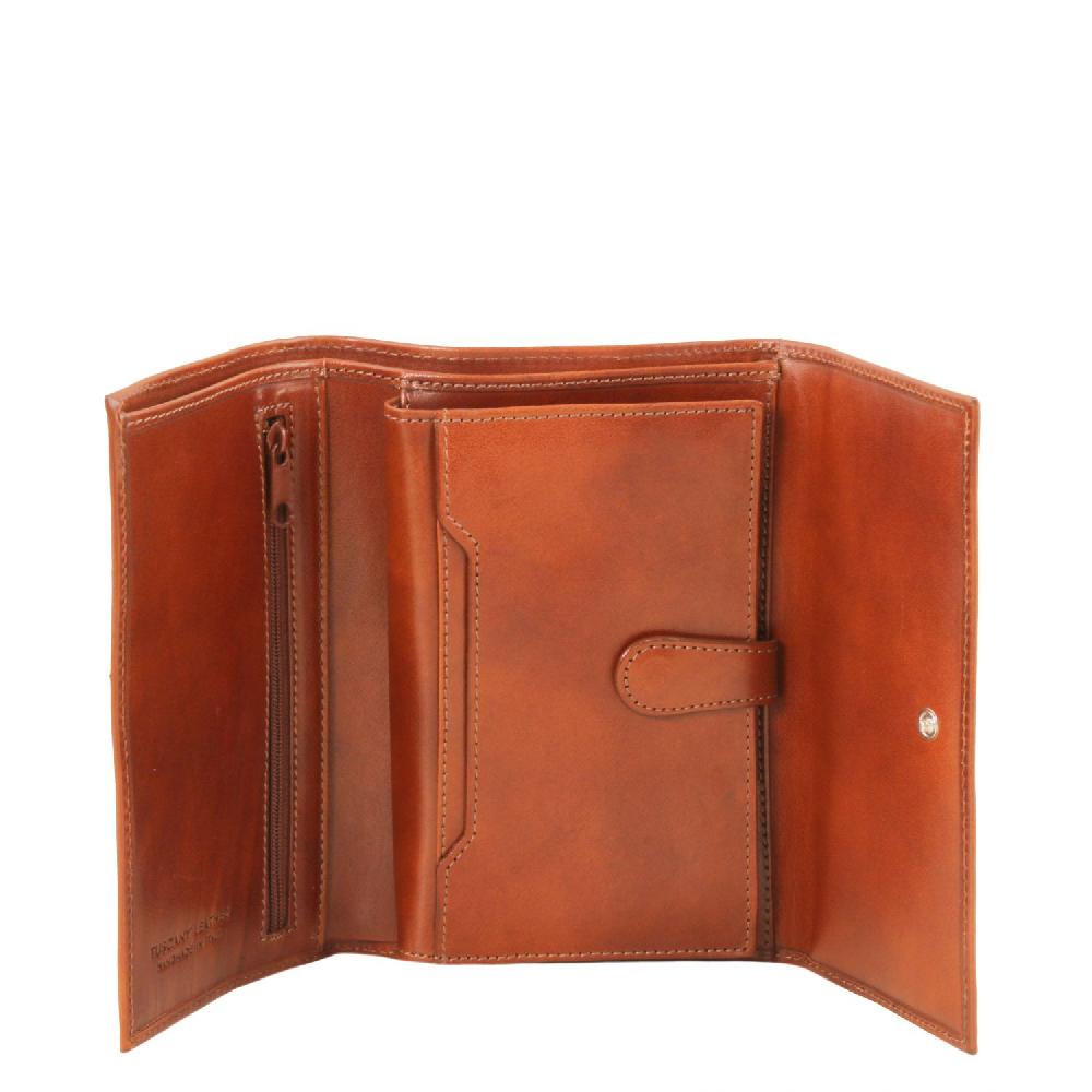 Tuscany Leather Esclusivo Portafogli da Donna in Pelle 4 Ante Hotsell