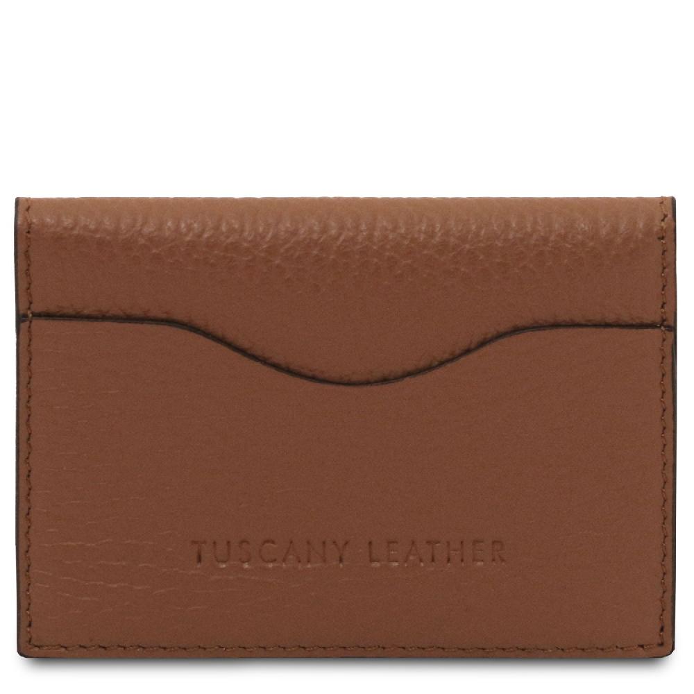 Tuscany Leather Porta Biglietti da Visita / Carte di Credito in Pelle Spedizione Gratuita