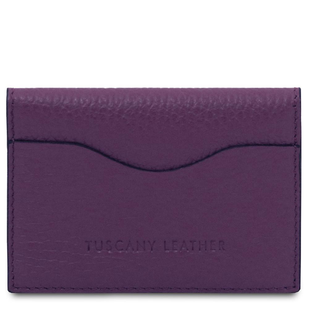 Tuscany Leather Porta Biglietti da Visita / Carte di Credito in Pelle Qualità Garantita