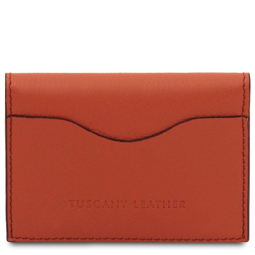 Tuscany Leather Porta Biglietti da Visita / Carte di Credito in Pelle Sottocosto