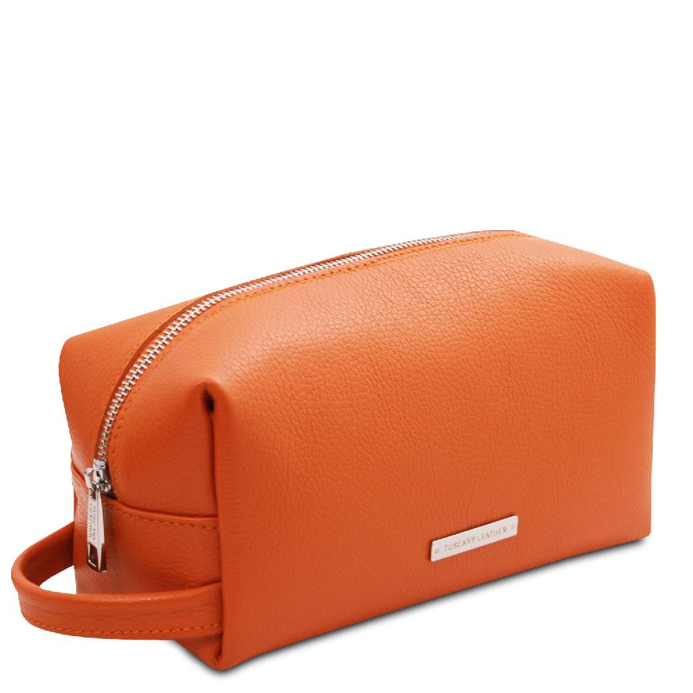 Tuscany Leather Beauty Case in Pelle Morbida Vendita Calda