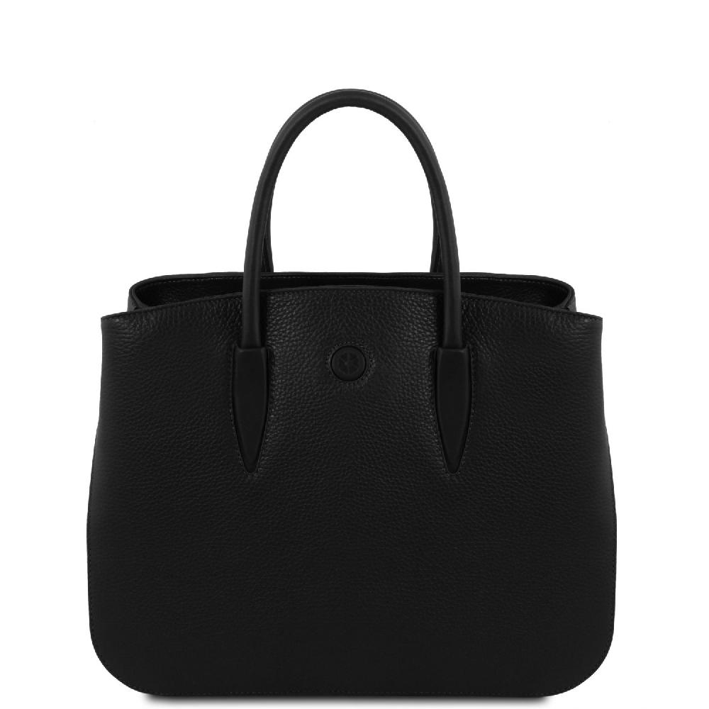 Tuscany Leather Borsa a Mano in Pelle e Portafoglio in Pelle 3 Ante con Portaspiccioli Promozione
