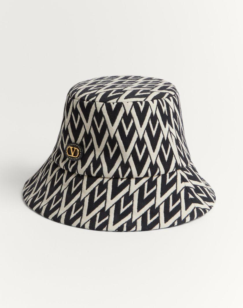 Valentino Handbags Cappello Bucket Toute La V In Lana per Donna in Nero/crema | Valentino IT Grande vendita