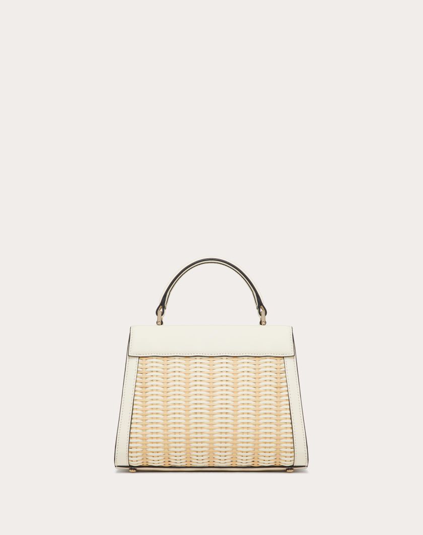 Valentino Handbags Borsa A Mano Piccola Vsling In Midollino per Donna in Naturale/avorio | Valentino IT Soddisfazione Garantita