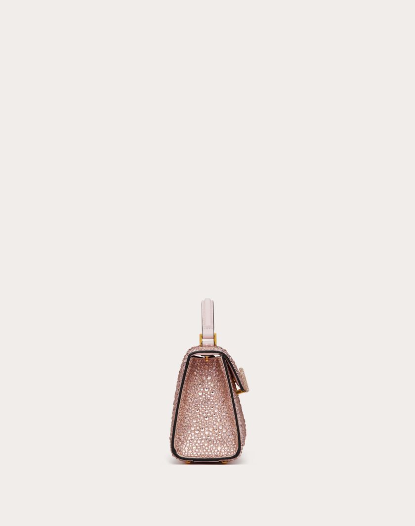 Valentino Handbags Borsa A Mano Mini Vsling Ricamata per Donna in Rose Quartz | Valentino IT Negozi Online