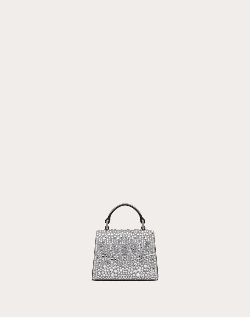 Valentino Handbags Borsa A Mano Micro Vsling Ricamata per Donna in Grigio/crystal | Valentino IT Convenienza