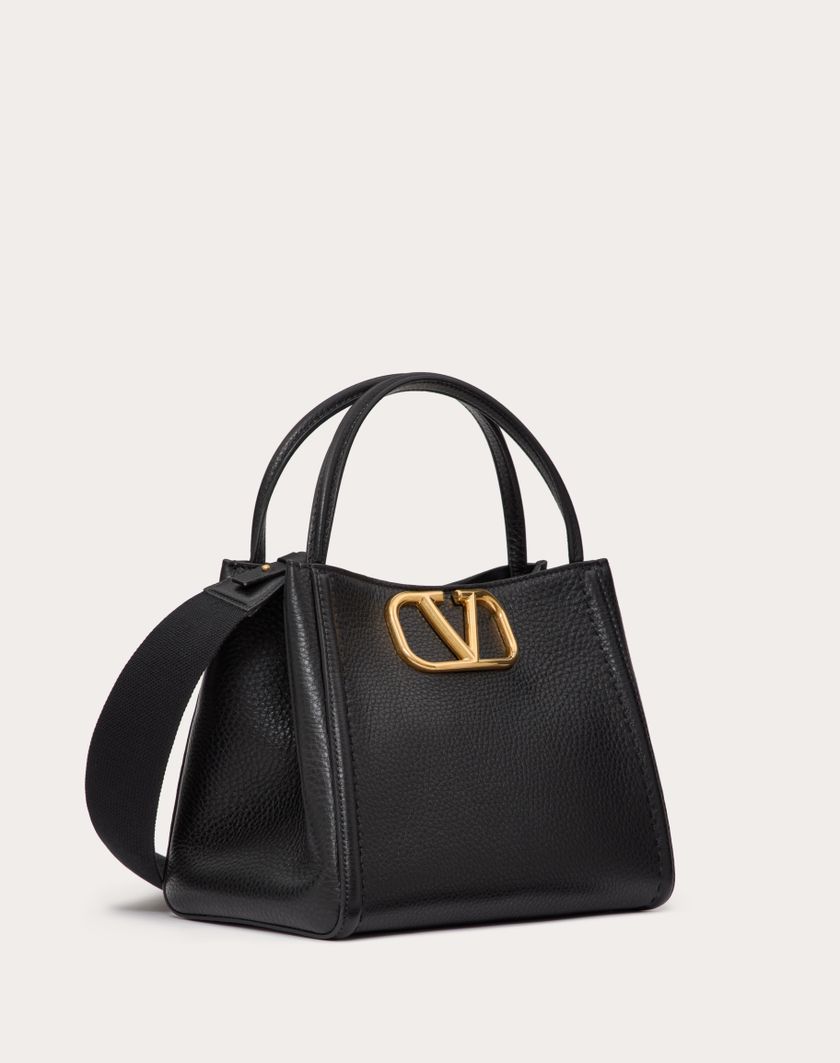 Valentino Handbags Borsa A Mano Media Valentino Garavani Alltime In Vitello Granato per Donna in Mandorla | Valentino IT Presa