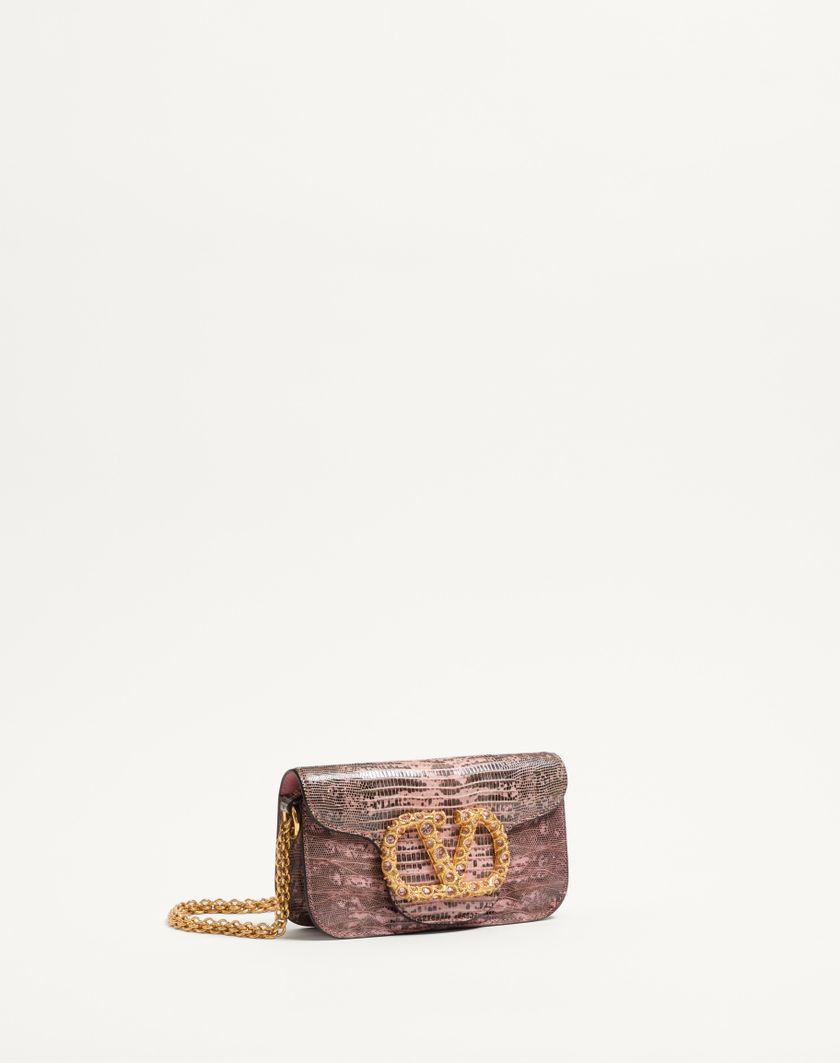 Valentino Handbags Borsa Piccola A Spalla Valentino Garavani Locò In Tejus Con Logo Gioiello per Donna in Peach Rose/rosa Antico | Valentino IT Moda