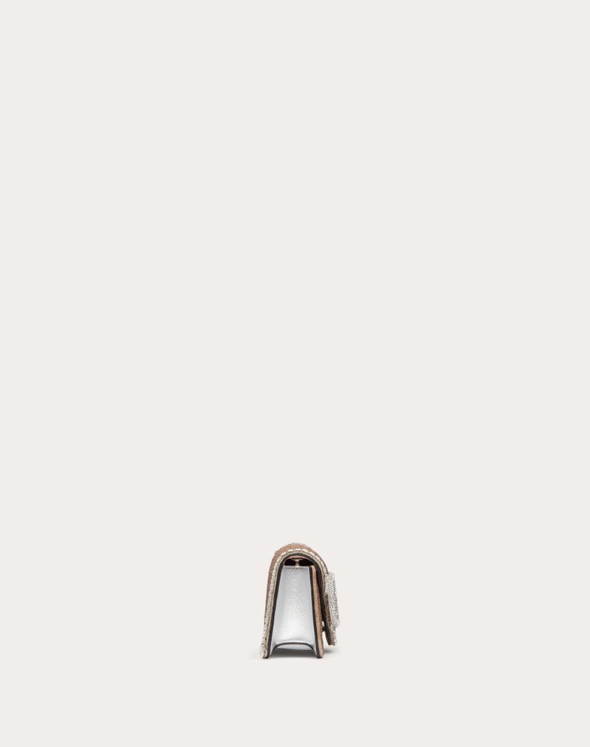 Valentino Handbags Borsa Piccola A Spalla Valentino Garavani Locò Ricamata per Donna in Crystal | Valentino IT Qualità Garantita