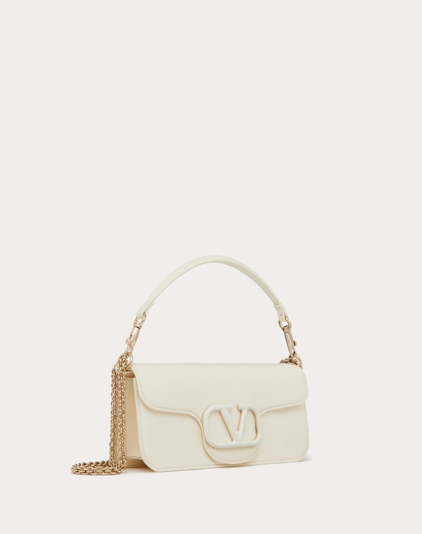 Valentino Handbags Borsa A Spalla Valentino Garavani Locò In Vitello per Donna in Avorio | Valentino IT Convenienza