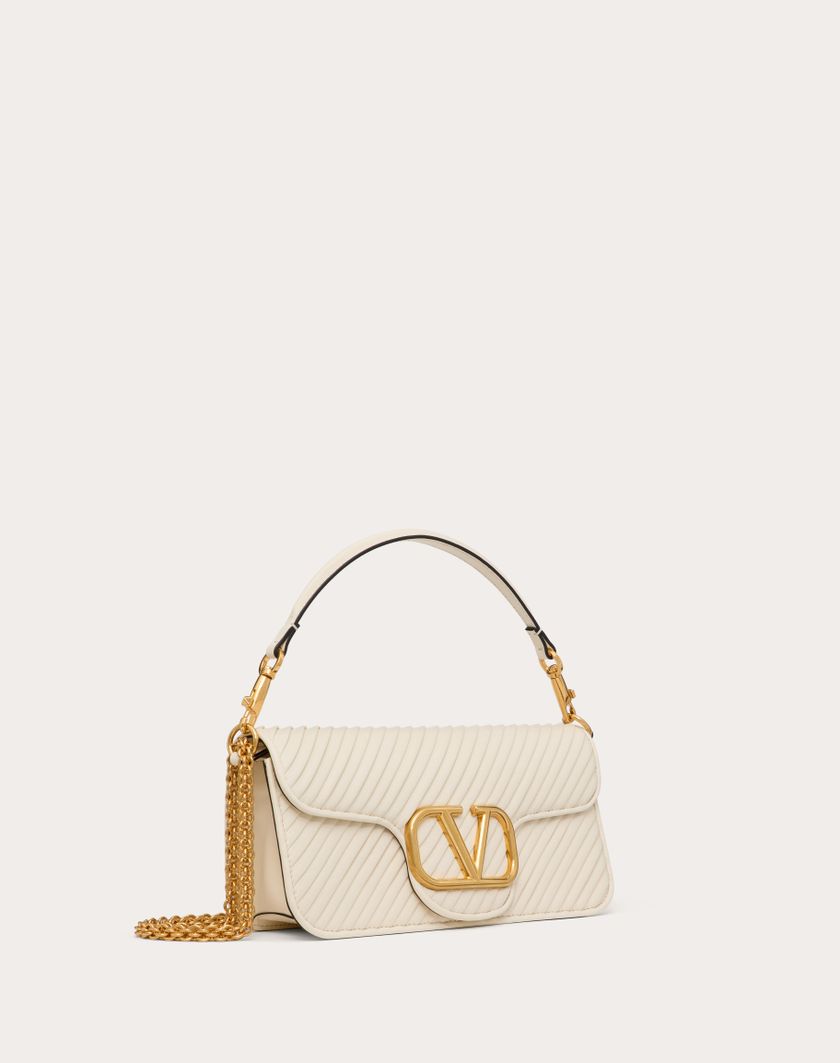 Valentino Handbags Borsa A Spalla Valentino Garavani Locò In Nappa Plissettata per Donna in Nero | Valentino IT Presa