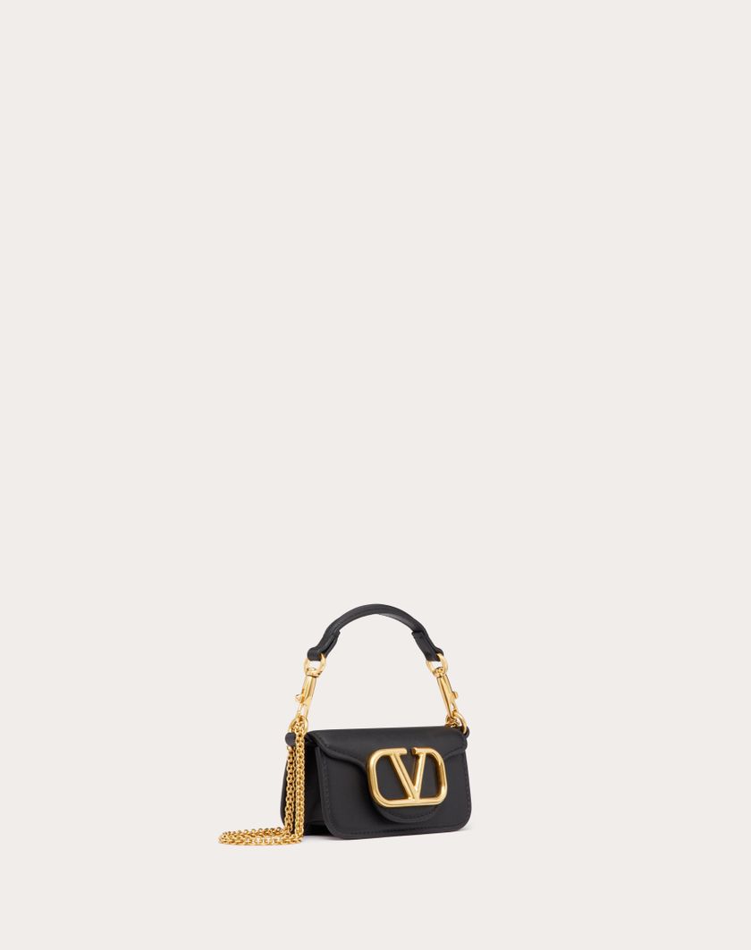 Valentino Handbags Borsa Micro Con Catena Valentino Garavani Locò In Vitello per Donna in Rose Cannelle | Valentino IT Economico