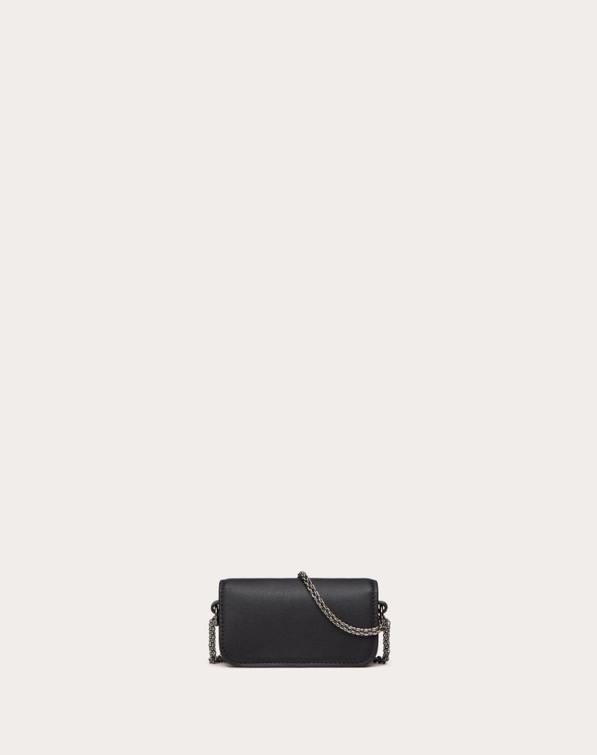Valentino Handbags Borsa Micro Con Catena Valentino Garavani Locò Con Logo Gioiello per Donna in Nero | Valentino IT Outlet