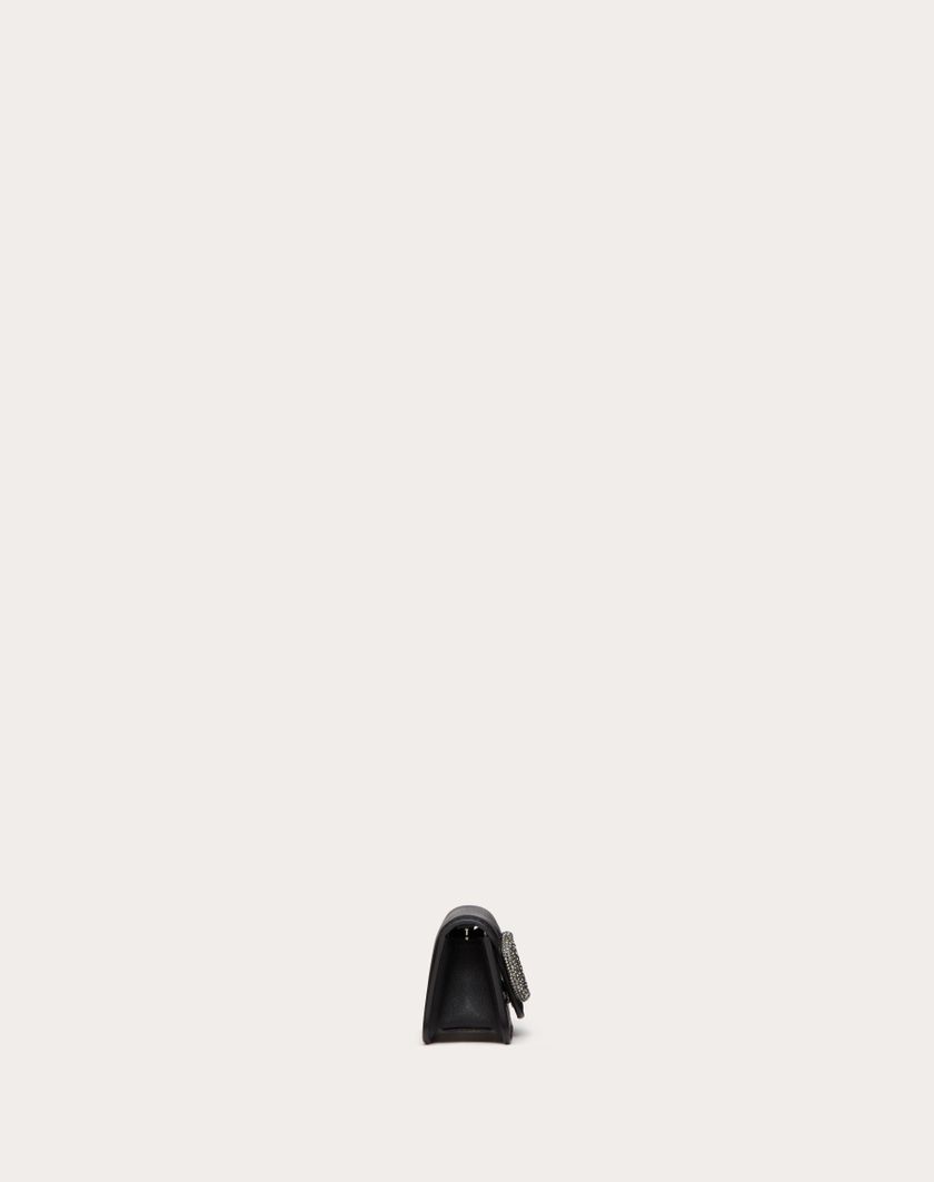 Valentino Handbags Borsa Micro Con Catena Valentino Garavani Locò Con Logo Gioiello per Donna in Nero | Valentino IT Outlet