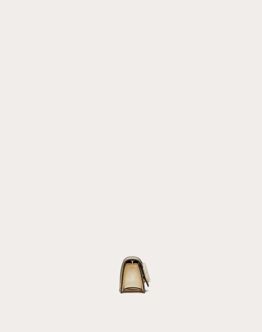 Valentino Handbags Borsa Micro Con Catena Valentino Garavani Locò Con Logo Gioiello per Donna in Platino/crystal | Valentino IT In Vendita