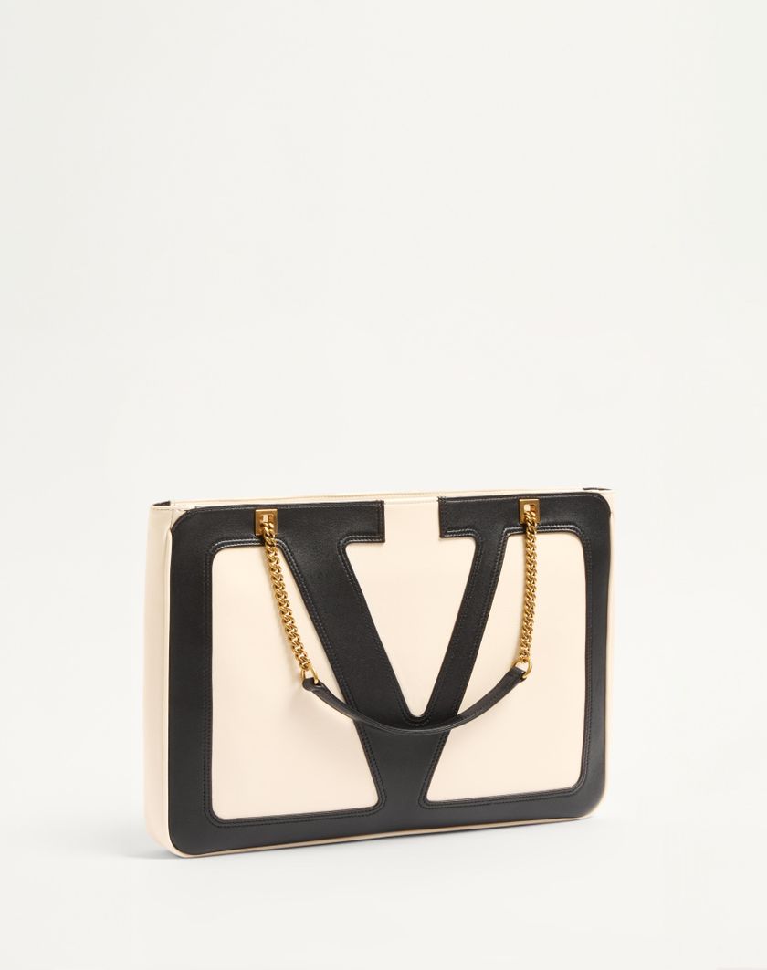 Valentino Handbags Borsa Shopping Media Valentino Garavani Viva Superstar In Nappa per Donna in Avorio/nero | Valentino IT Hotsell
