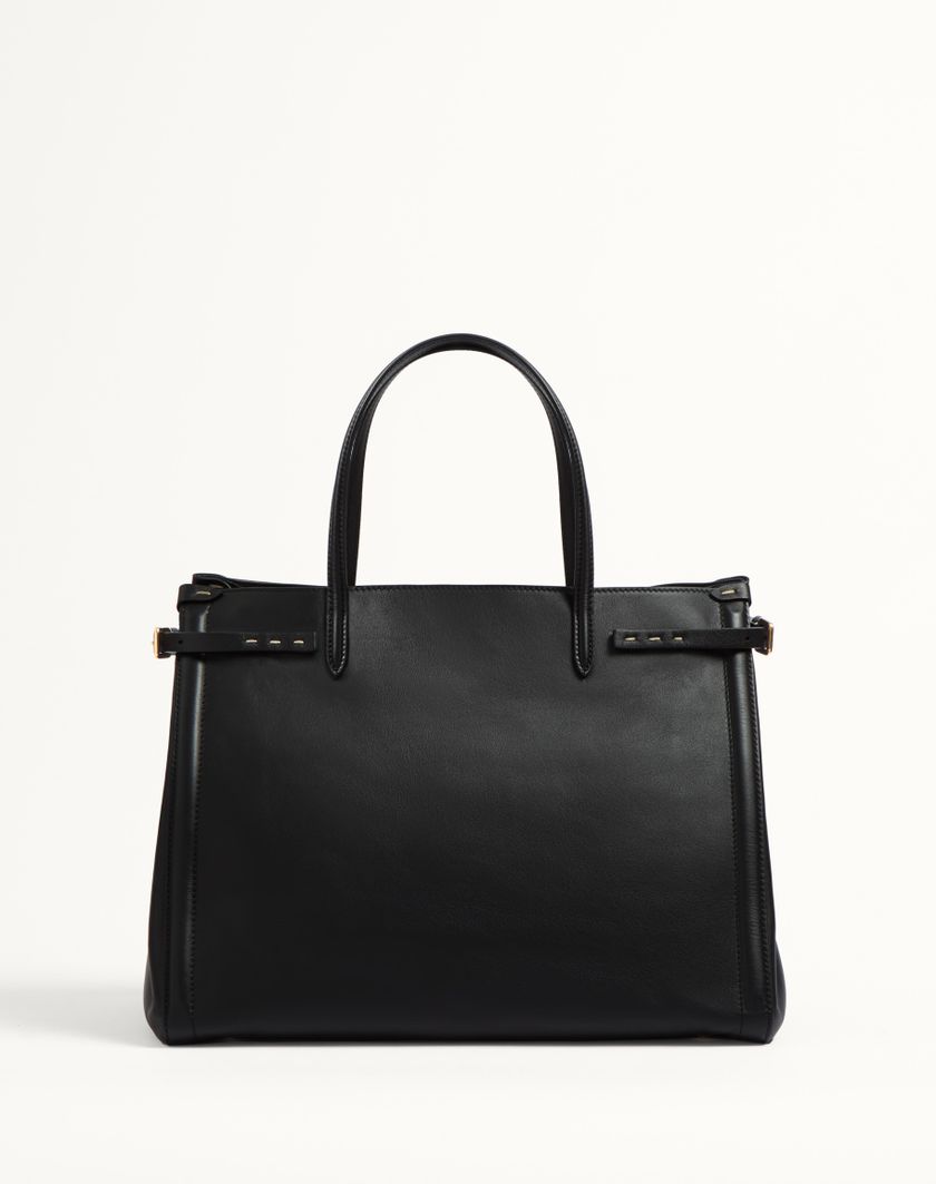 Valentino Handbags Borsa Shopping Media Valentino Garavani Antibes In Vitello per Donna in Nero | Valentino IT Negozio