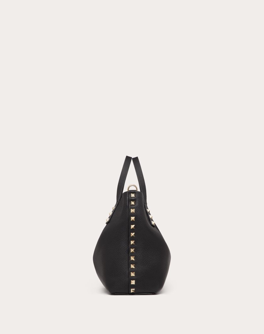 Valentino Handbags Borsa Piccola Rockstud In Vitello Granato Con Fodera A Contrasto per Donna in Moon Taupe/prune | Valentino IT Italy