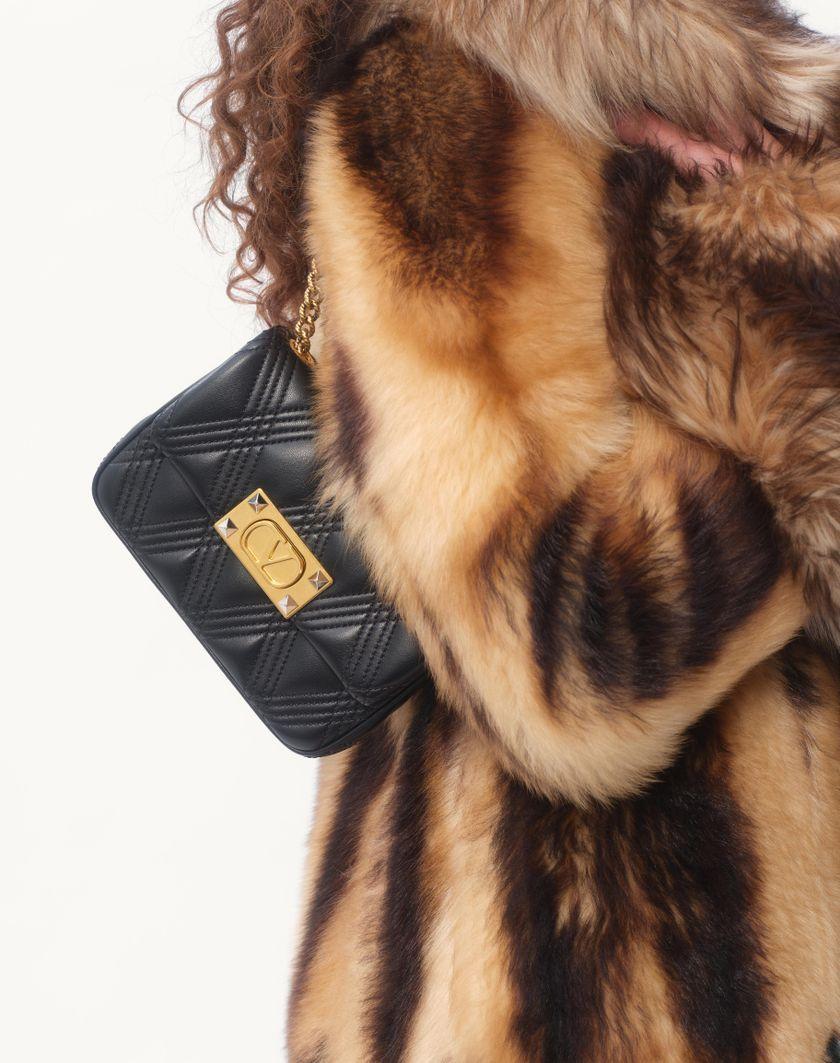 Valentino Handbags Cappotto In Shearling per Donna in Beige/marrone | Valentino IT Nuova