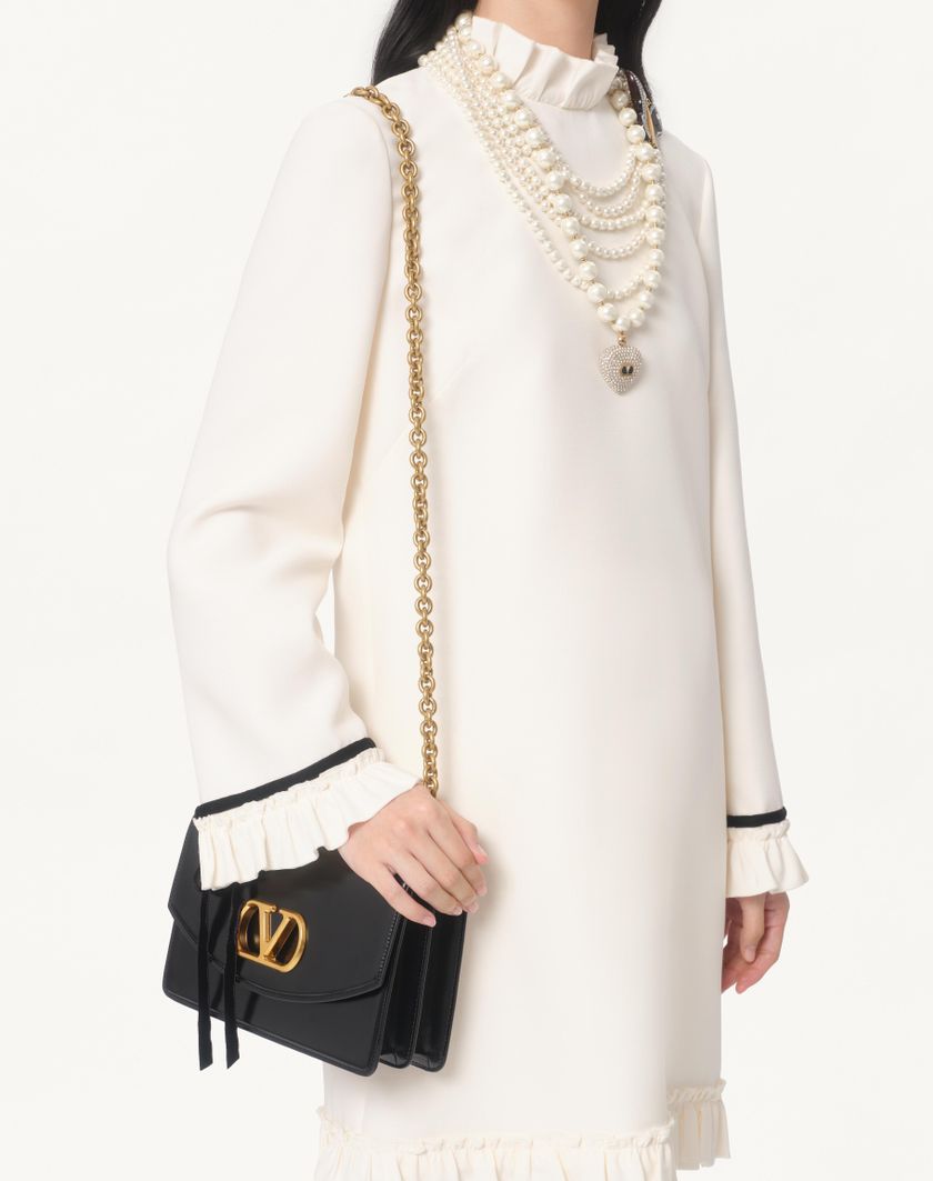 Valentino Handbags Abito Corto In Crepe Couture per Donna in Rosa | Valentino IT Qualità