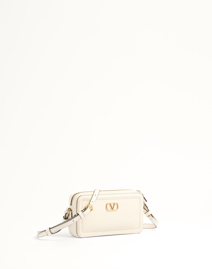 Valentino Handbags Mini Borsa A Tracolla Valentino Garavani Alltime In Vitello Granato per Donna in Mandorla | Valentino IT Moda
