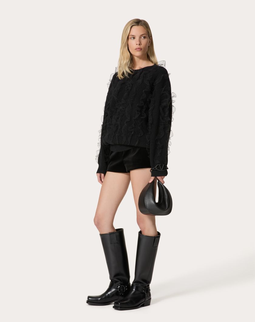 Valentino Handbags Short In Velluto per Donna in Nero | Valentino IT I Più Venduti