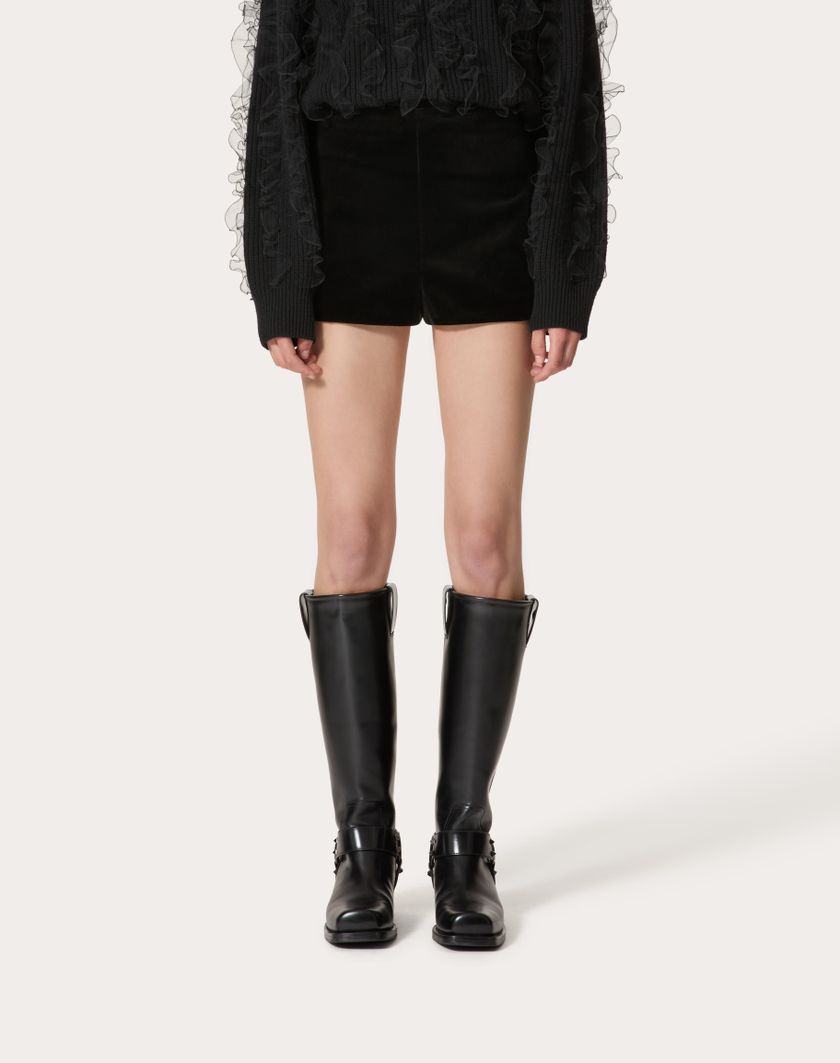Valentino Handbags Short In Velluto per Donna in Nero | Valentino IT I Più Venduti