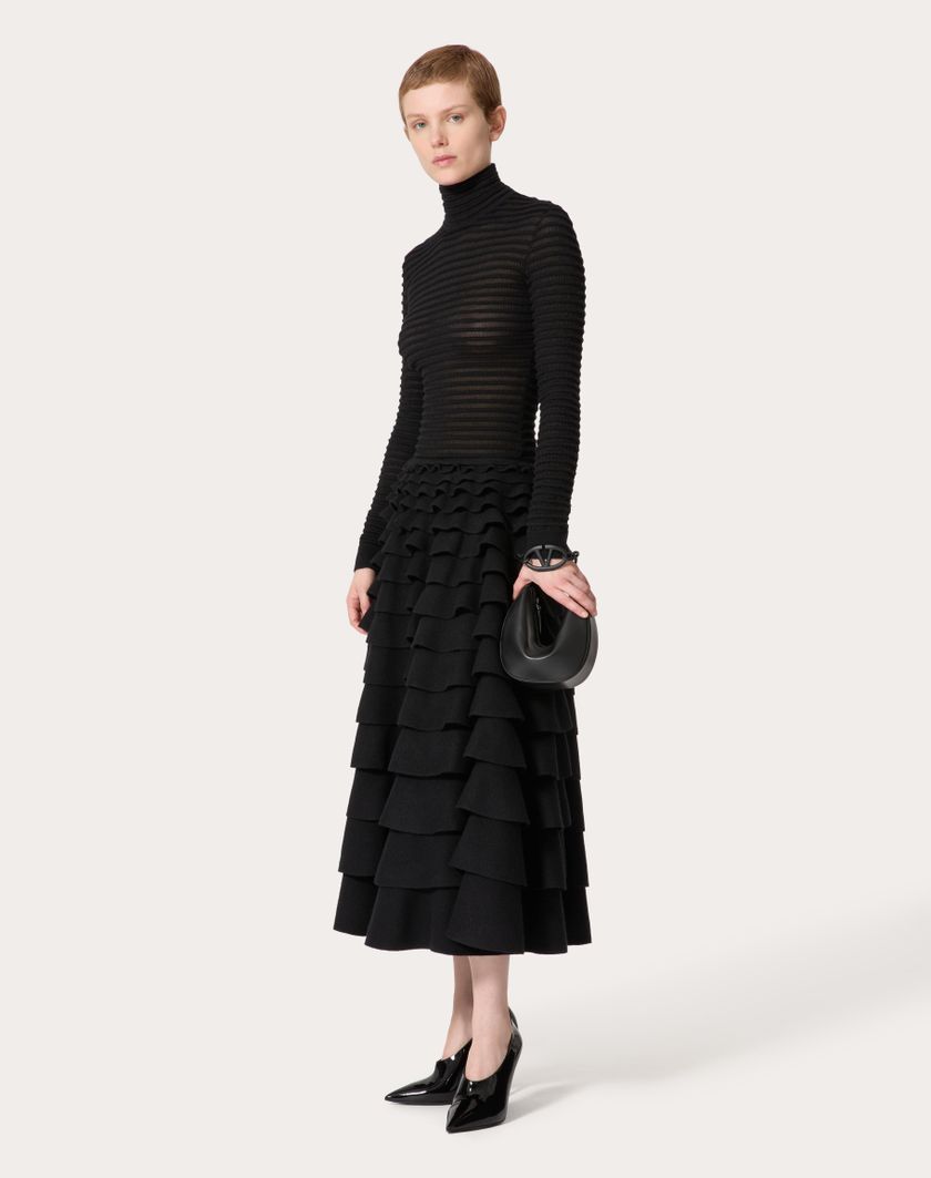 Valentino Handbags Maglia In Viscosa E Lana per Donna in Nero | Valentino IT In Saldo