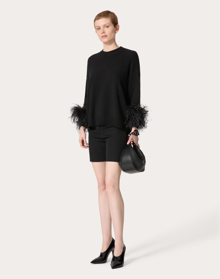 Valentino Handbags Bermuda In Grisaille per Donna in Nero | Valentino IT Italia