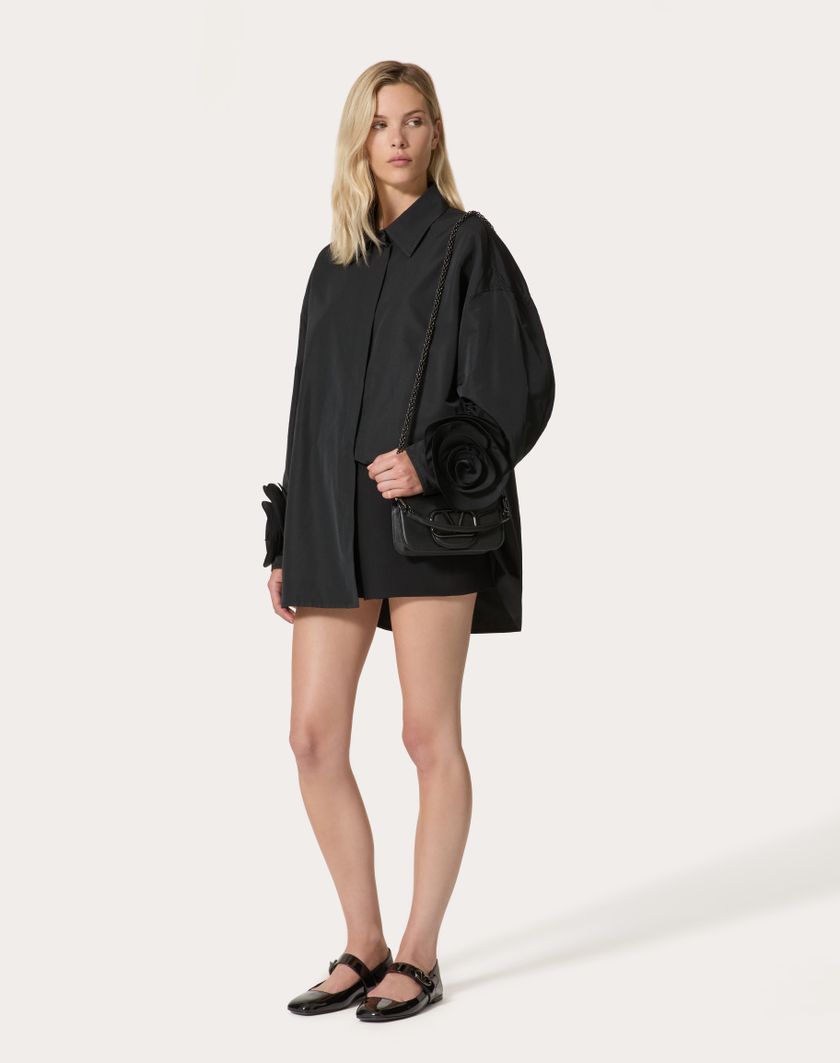 Valentino Handbags Giubbino In Micro Faille per Donna in Nero | Valentino IT Nuovo