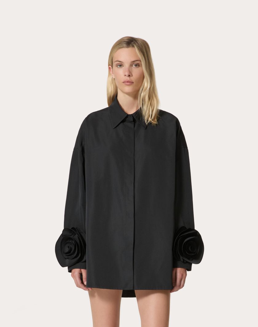 Valentino Handbags Giubbino In Micro Faille per Donna in Nero | Valentino IT Nuovo
