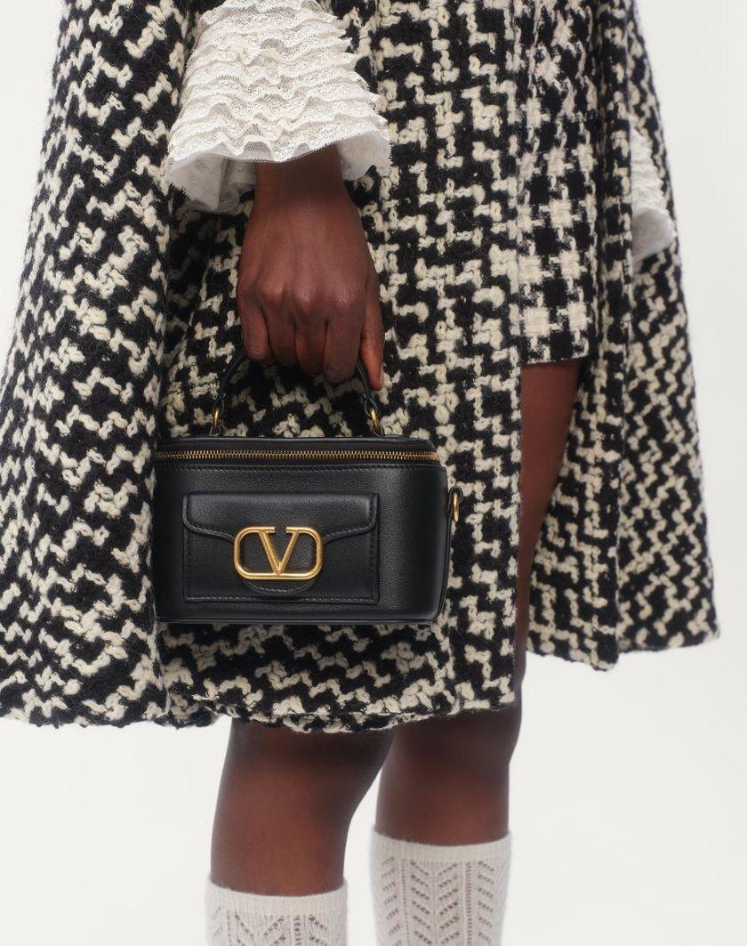 Valentino Handbags Camicia In Georgette per Donna in Nero/avorio | Valentino IT Spedizione Gratuita