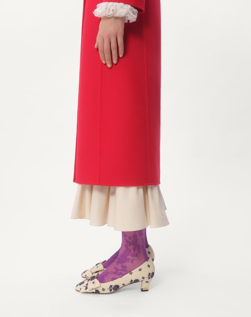 Valentino Handbags Cappotto In Compact Drap per Donna in Rosso | Valentino IT Consegna Veloce