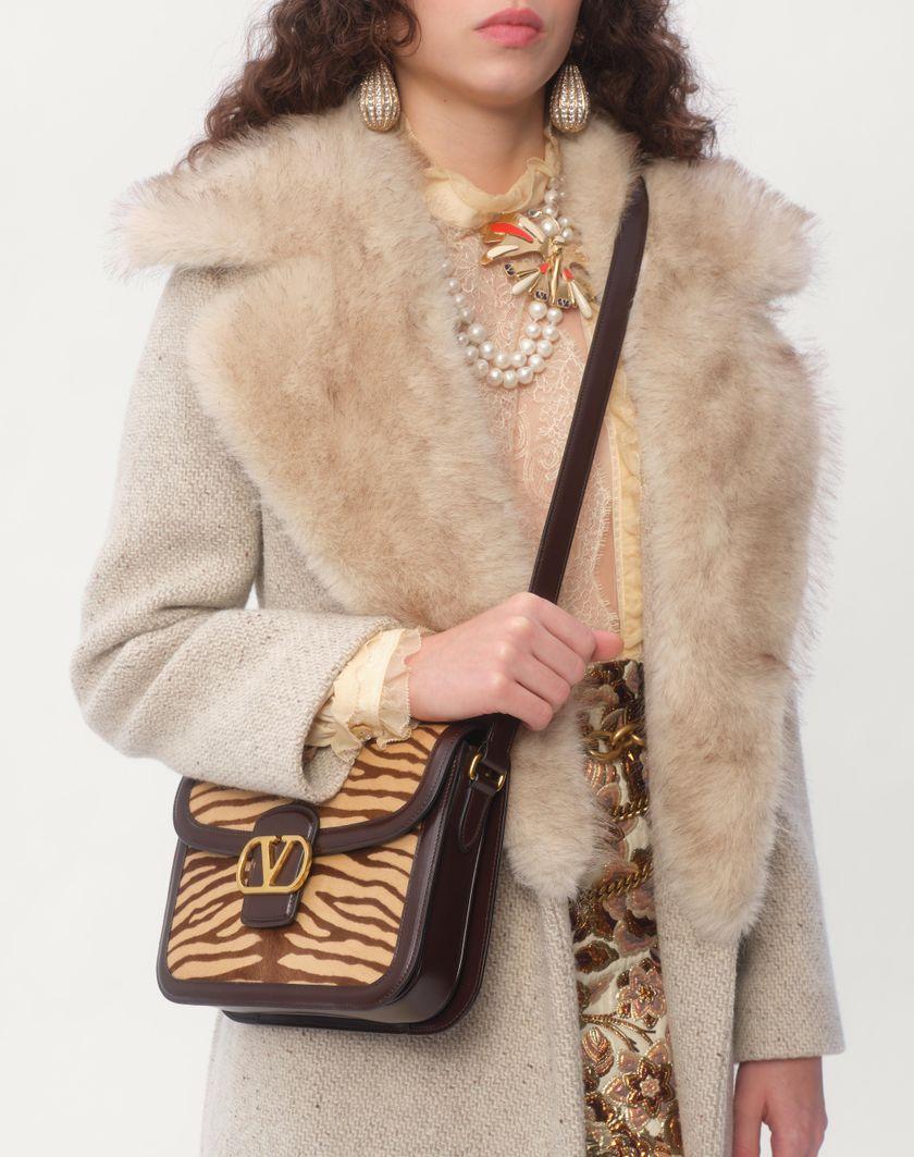 Valentino Handbags Borsa A Spalla Valentino Garavani 9to5 In Vitello Effetto Pony Animalier per Donna in Marrone | Valentino IT Offerta