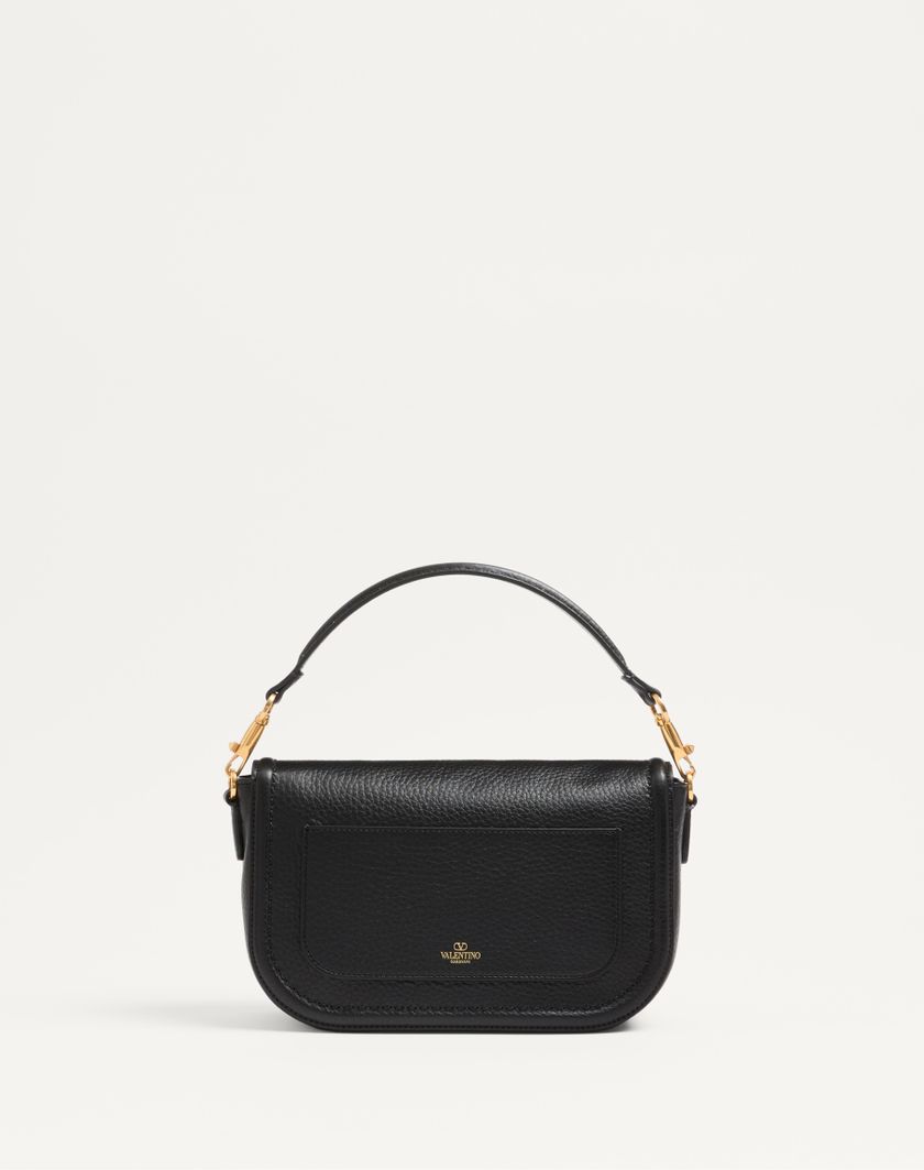 Valentino Handbags Borsa A Spalla Valentino Garavani Alltime In Vitello Granato Con Tracolla Nastro Jacquard per Donna in Nero/bianco | Valentino IT Saldi