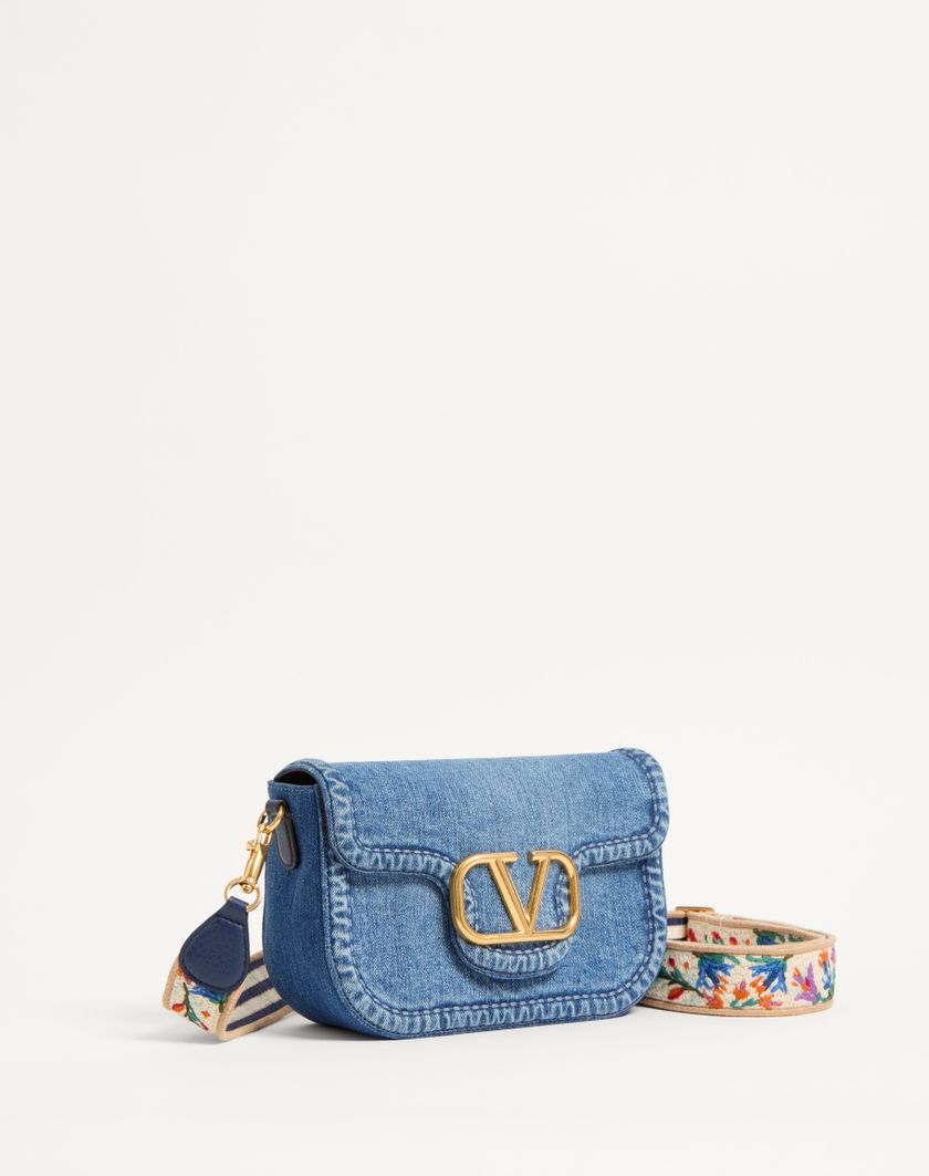 Valentino Handbags Borsa A Spalla Valentino Garavani Alltime In Denim per Donna in Denim/worker/multicolor | Valentino IT Offerte
