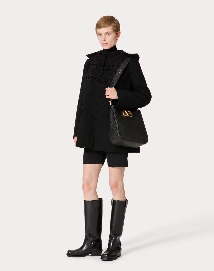 Valentino Handbags Hobo Valentino Garavani Alltime In Vitello Granato per Donna in Nero | Valentino IT Qualità Garantita
