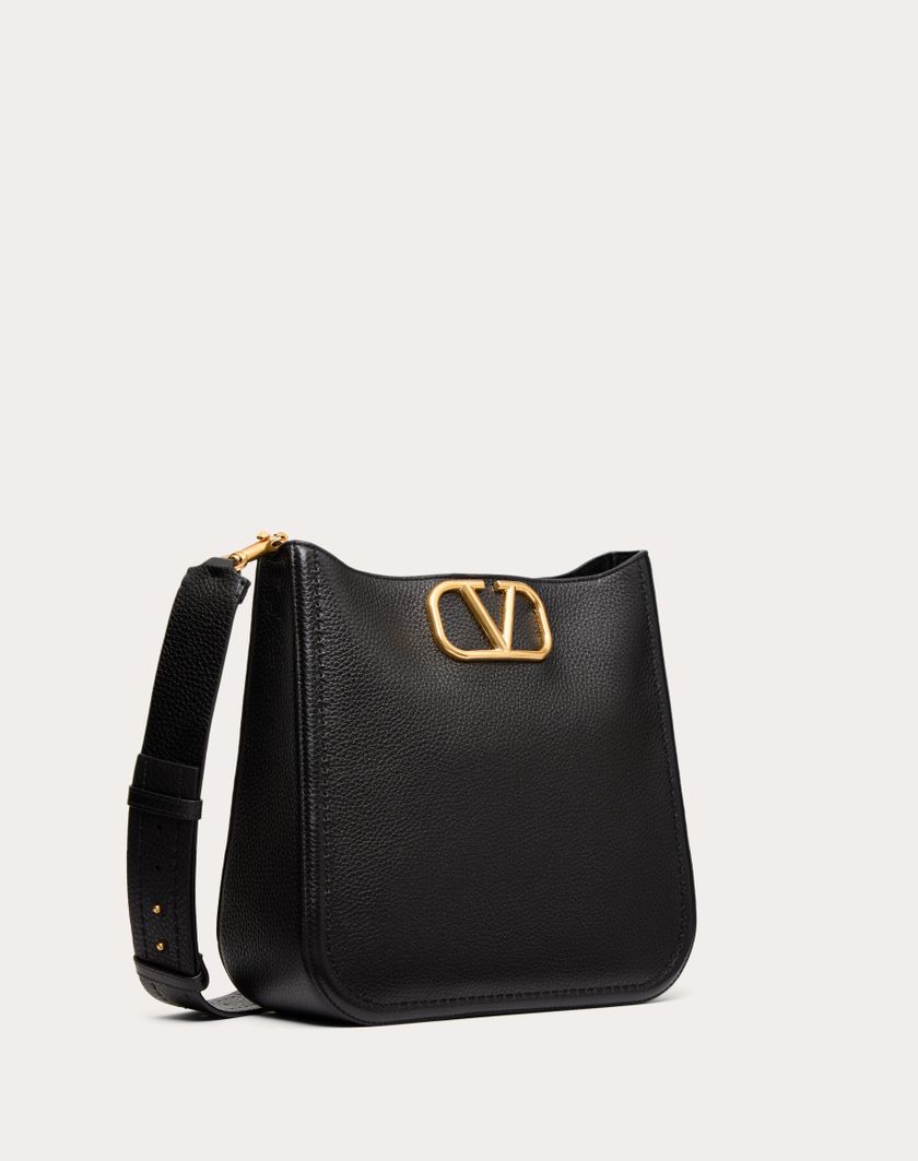 Valentino Handbags Hobo Valentino Garavani Alltime In Vitello Granato per Donna in Nero | Valentino IT Qualità Garantita