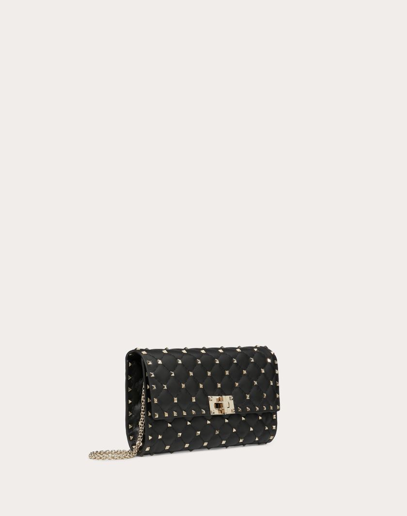 Valentino Handbags Borsa A Tracolla Rockstud Spike In Nappa per Donna in Poudre | Valentino IT Nuovo