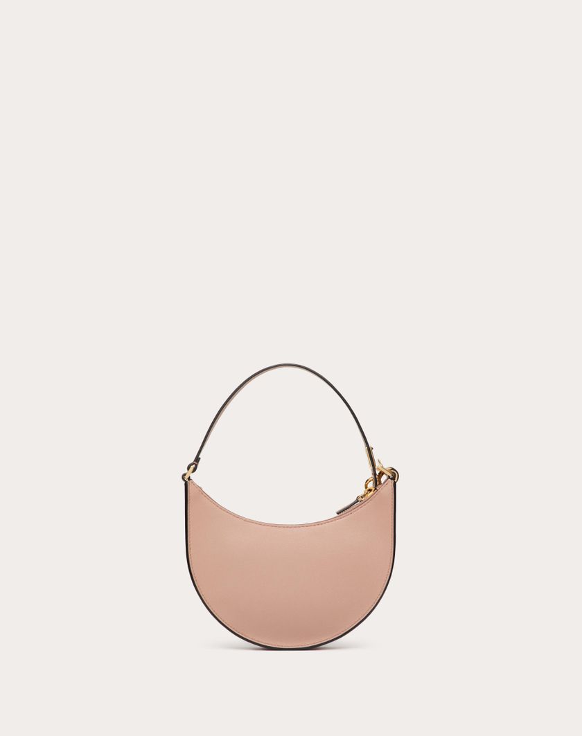 Valentino Handbags Mini Hobo Vlogo Signature In Vitello Con Logo Gioiello per Donna in Rose Cannelle | Valentino IT Vendita