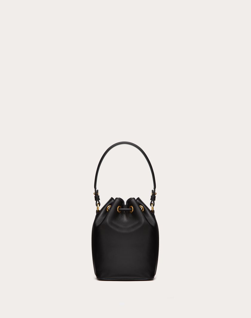Valentino Handbags Mini Borsa A Secchiello Vlogo Signature In Nappa per Donna in Nero | Valentino IT Qualità Garantita