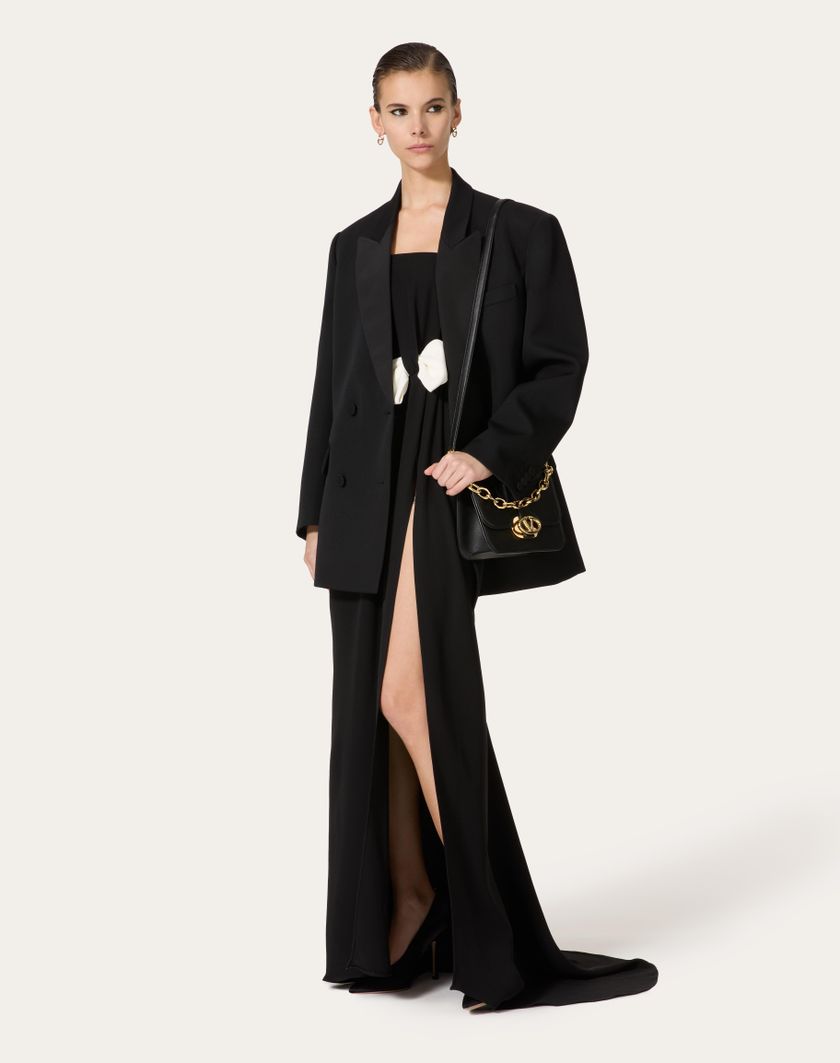Valentino Handbags Abito Da Sera In Cady Couture per Donna in Nero | Valentino IT Novità