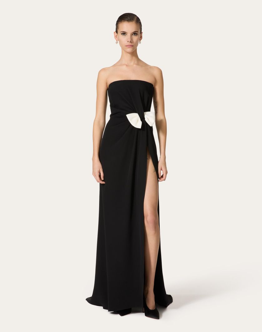 Valentino Handbags Abito Da Sera In Cady Couture per Donna in Nero | Valentino IT Novità