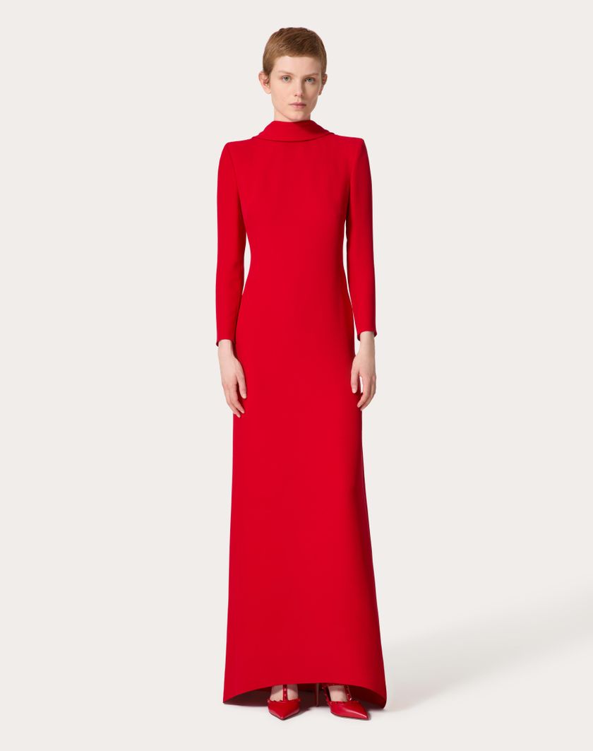 Valentino Handbags Gown In Cady Couture per Donna in Rosso | Valentino IT Presa