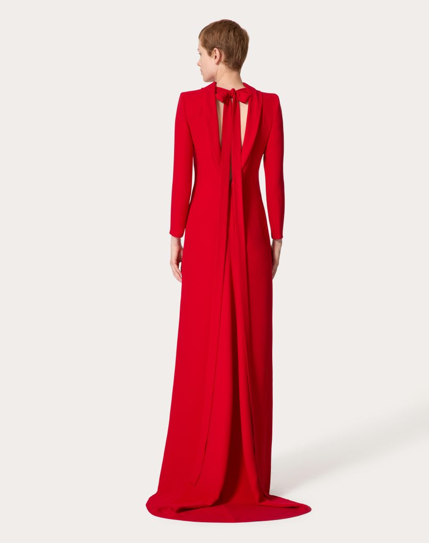 Valentino Handbags Gown In Cady Couture per Donna in Rosso | Valentino IT Presa