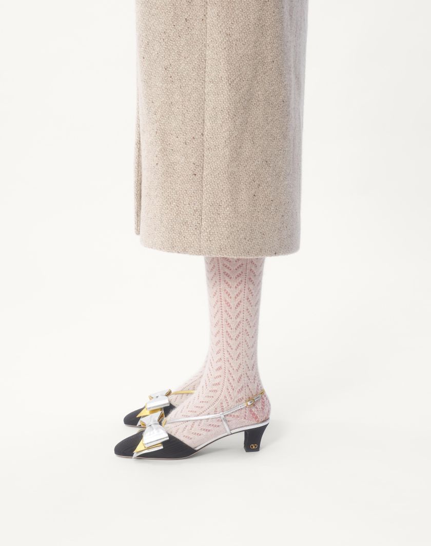 Valentino Handbags Cappotto In Textured Wool per Donna in Cammello/avorio | Valentino IT Vendita Calda