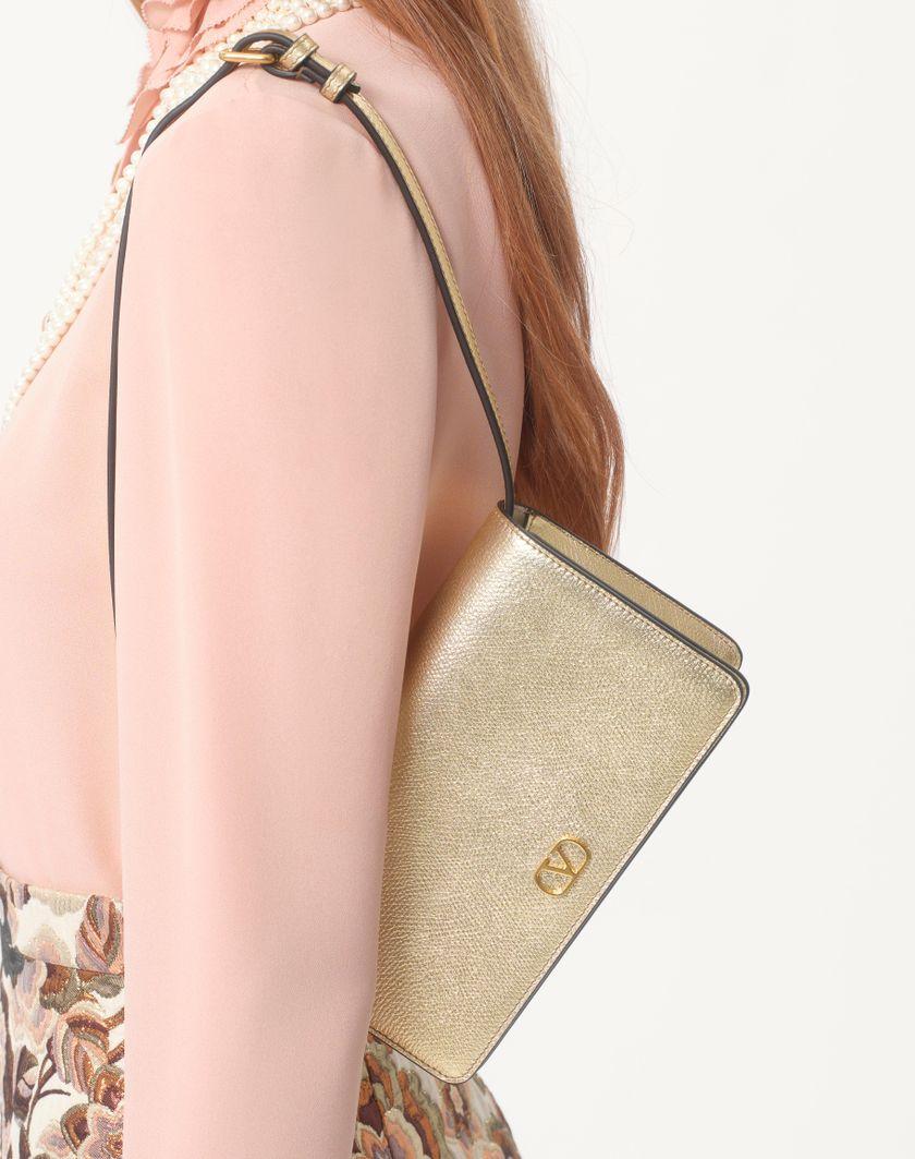 Valentino Handbags Camicia In Georgette per Donna in Rose Mist | Valentino IT In Linea