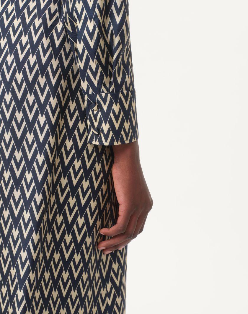 Valentino Handbags Camicia In Twill Toute La V per Donna in Nero/avorio | Valentino IT Qualità